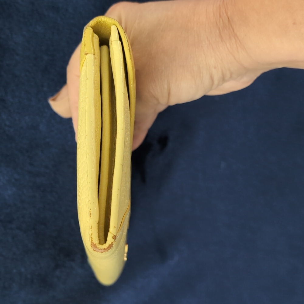 Miu Miu Madres Bicolor long wallet- YELLOW AND Gold, vintage & includes COA - Picture 14 of 14